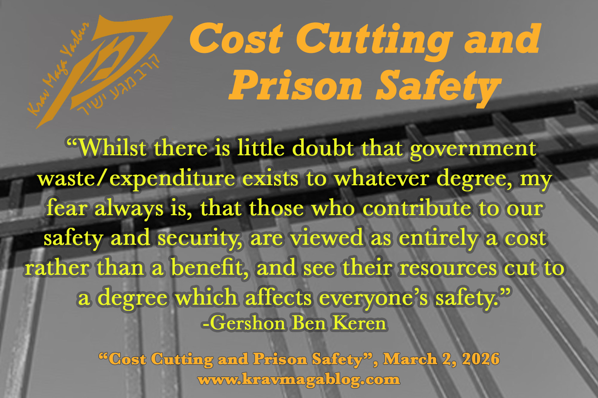 Cost Cutting & Prison Safety